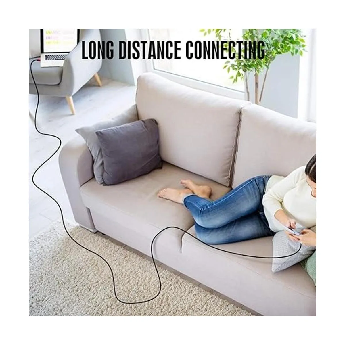 Cable USB C a C 4.5m14.8ft RIITOP USB 3.1 tipo C Gen