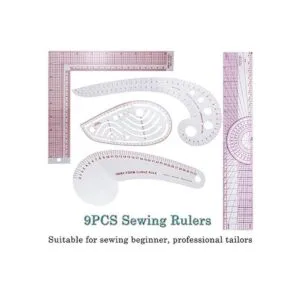 Regla métrica francesa 9 estilos de costura curva regla