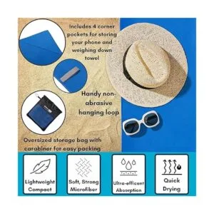 Birdrock Home Toalla de microfibra multiusos para la