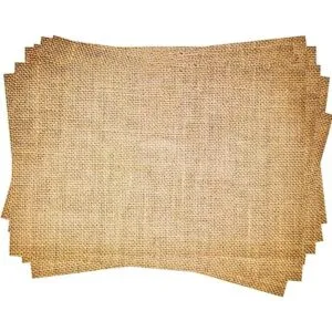 50 tapetes desechables de papel impreso de arpillera de 11_2