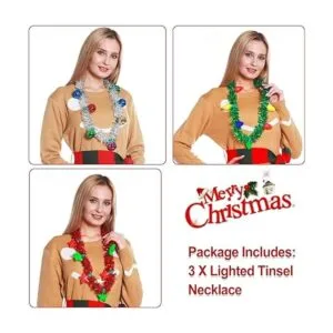 8 Pack de Nochevieja Luz de Guirnalda Collares Coloridos_3