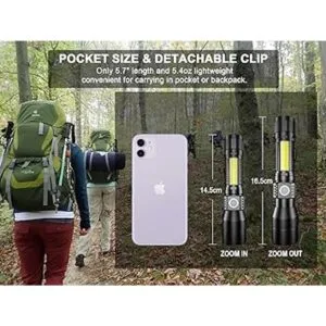 Linterna UV negra linterna negra recargable por USB con_4