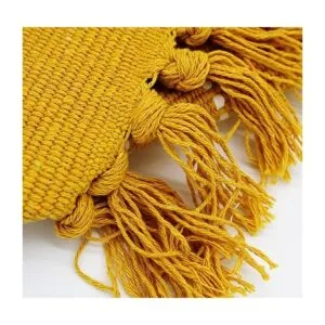 Alfombra bohemia geométrica tejida a mano de algodón para_4