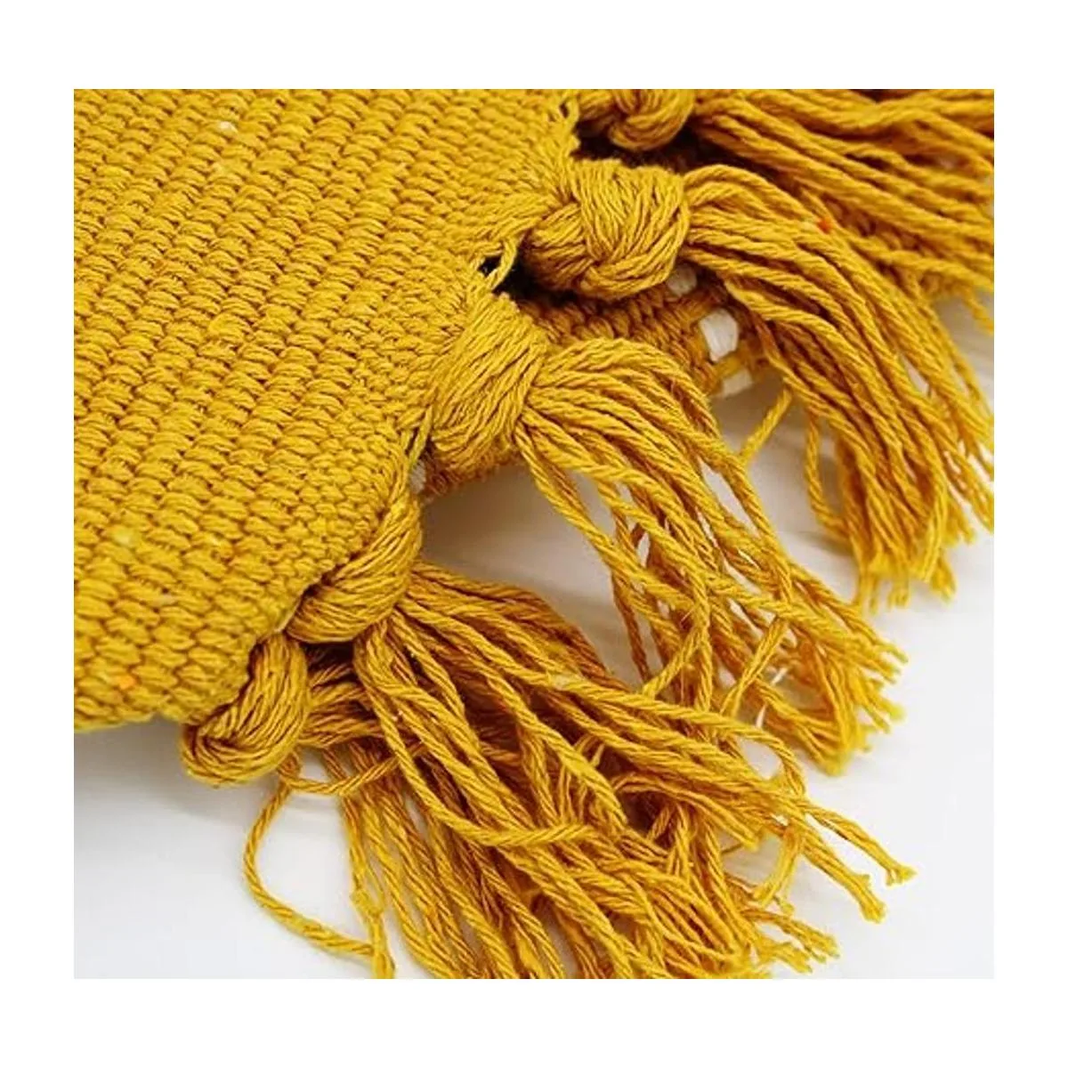 Alfombra bohemia geométrica tejida a mano de algodón para_4