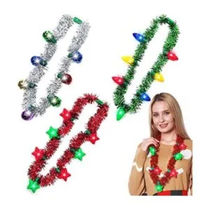 8 Pack de Nochevieja Luz de Guirnalda Collares Coloridos_1