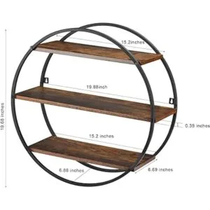 BCOZLUX Estantes flotantes estantes de pared de metal y