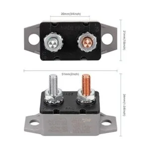 4 interruptores de circuito de reinicio automático CC de_3