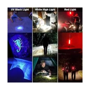 Linterna UV negra linterna negra recargable por USB con_2