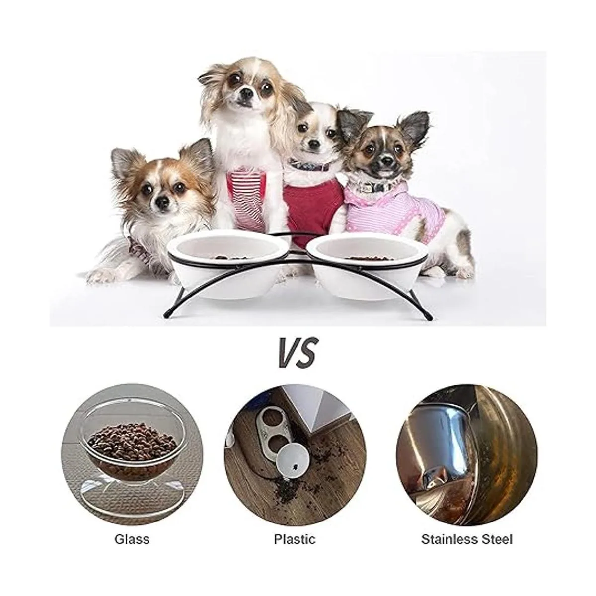 KitchenLeStar Cuencos para gatos cuencos para perros