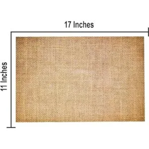 50 tapetes desechables de papel impreso de arpillera de 11_4