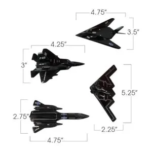 ArtCreativity Bombardero Stealth Diecast con mecanismo de