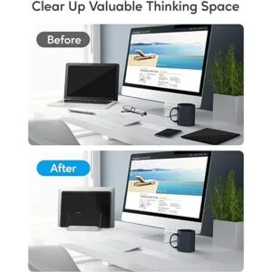 AboveTEK Soporte vertical para laptop 3 ranuras para_2