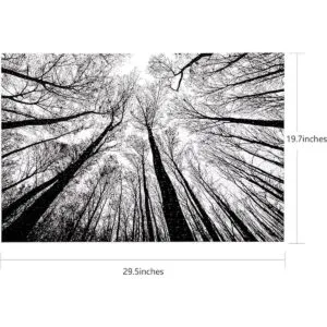 Bgraamiens Puzzle Bosque en blanco y negro 1000 piezas_3