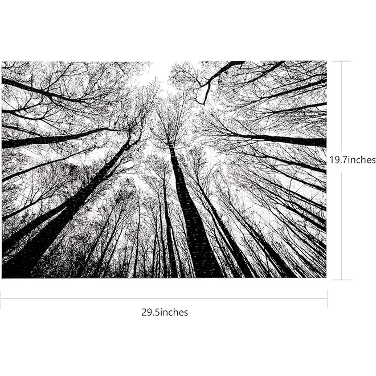 Bgraamiens Puzzle Bosque en blanco y negro 1000 piezas_3