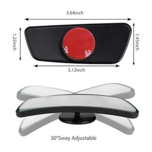 Livtee Espejo rectangular enmarcado espejo retrovisor_3