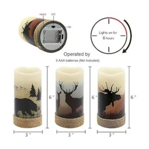 GenSwin Velas LED sin llama que funcionan con pilas_3