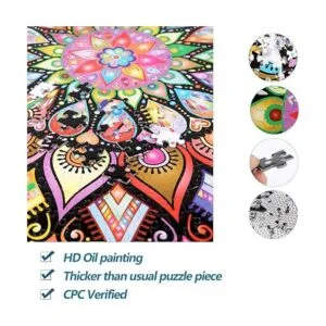 Bgraamiens Rompecabezas geométrico colorido de mandala_4