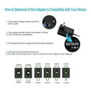 Cable de carga de fuente de alimentación de 9 V 1.5 A_5