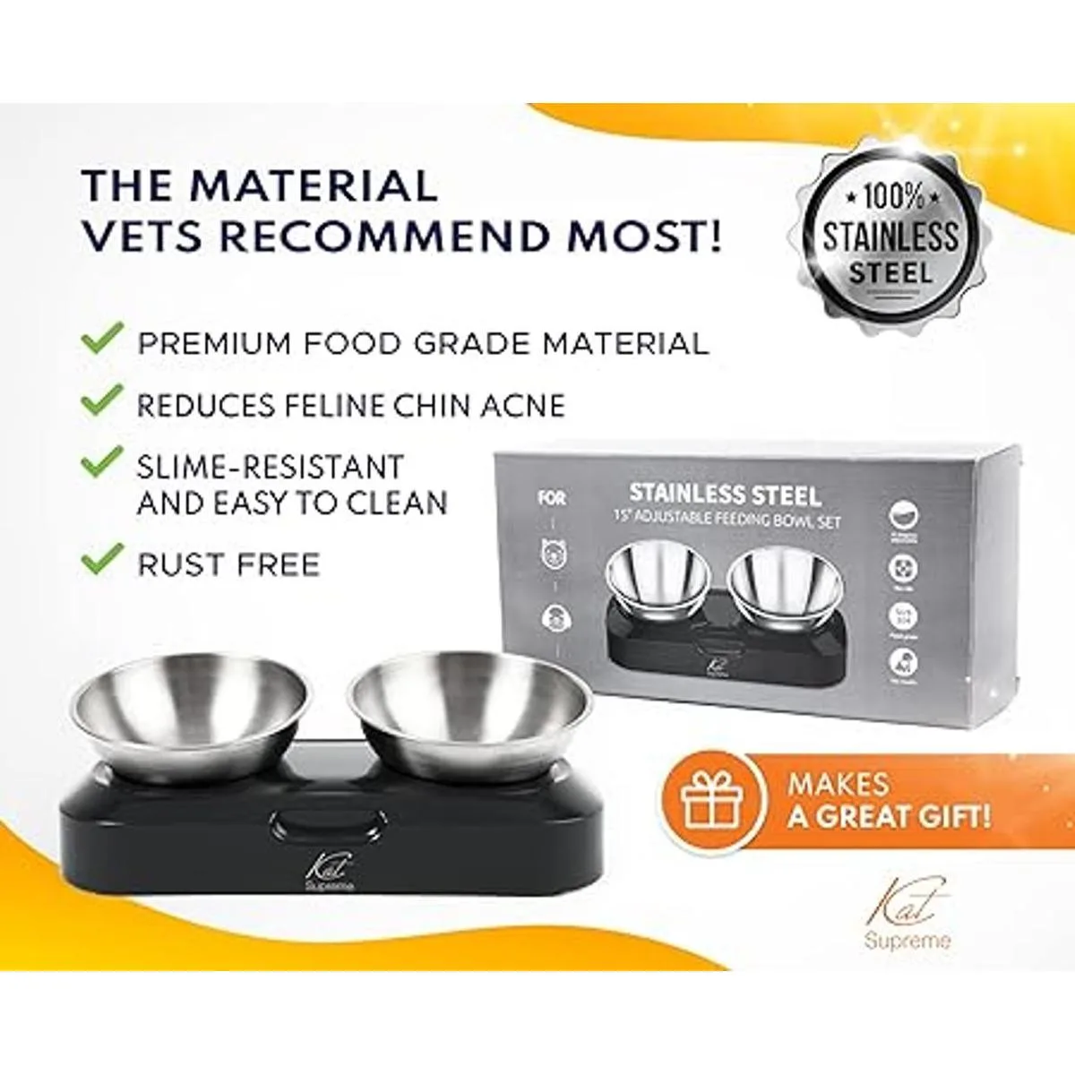KatSupreme Cuencos inclinados para comida para gatos_5