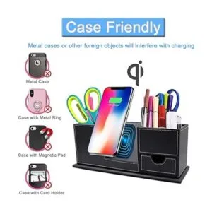 TKDY Organizador de cargador de teléfono inalámbrico de_6