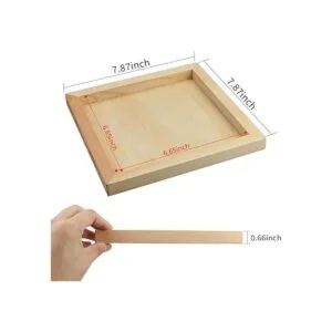 Owevvin Juego de 6 paneles de madera sin terminar 8.0 x