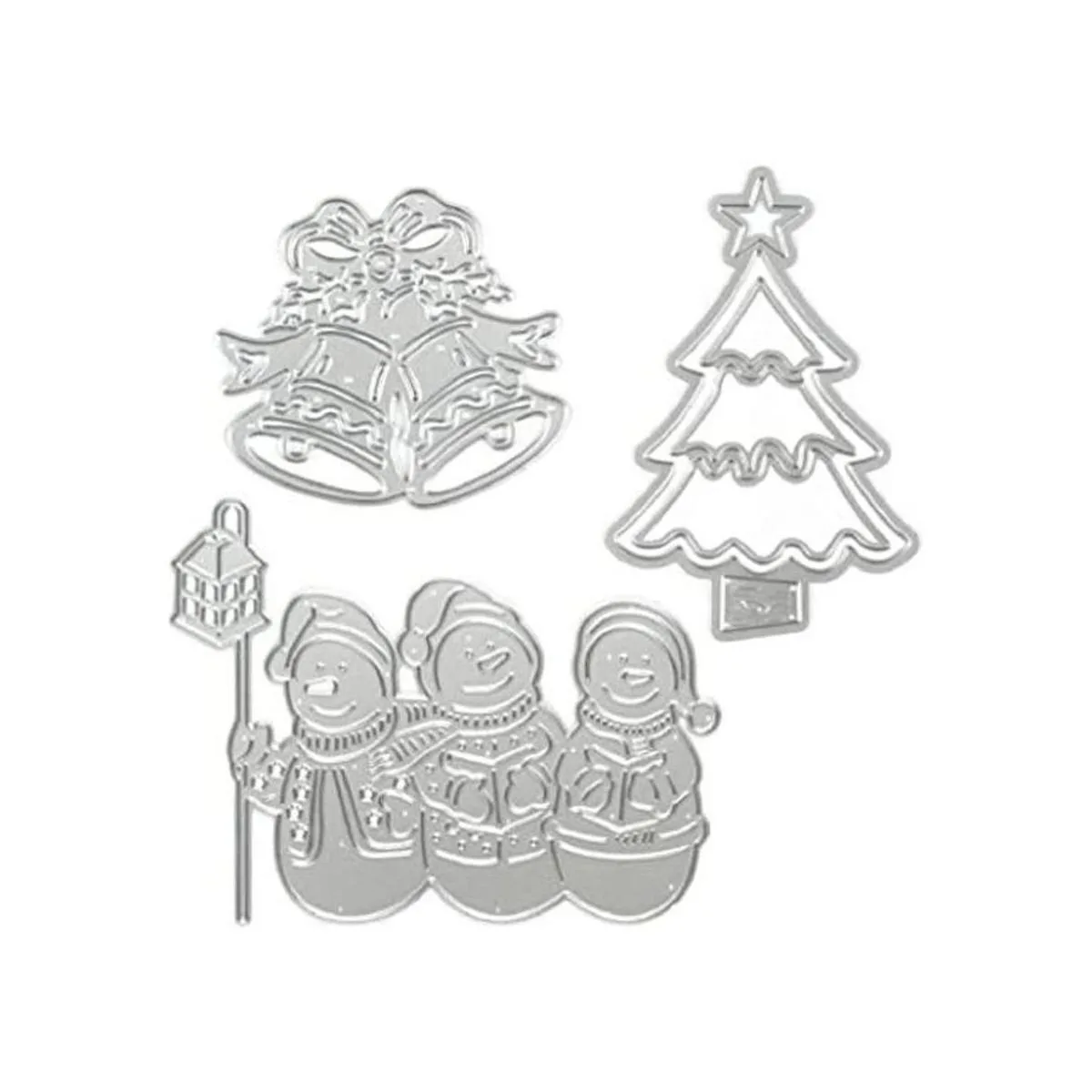 Plantilla de metal para manualidades con diseño de árbol