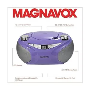 Magnavox MD6949PL Caja de CD portátil de carga superior_2