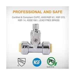 SUNGATOR Service Tee Stop Valve 12 Ptc x 12 Ptc x_3