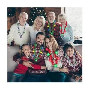 8 Pack de Nochevieja Luz de Guirnalda Collares Coloridos_6