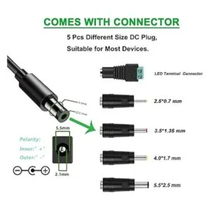 Cable de carga de fuente de alimentación de 9 V 1.5 A_4