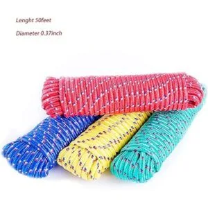 SunnyFence Cuerda de polipropileno trenzado de diamante