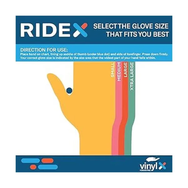 Ridex Medical Guantes desechables de vinilo transparente_3