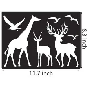 Plantillas de plástico reutilizables para dibujar 12_2