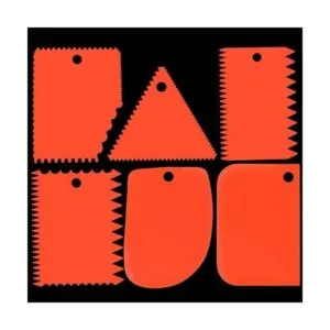 PZRT Juego de 6 rascadores de arcilla de plástico con_6