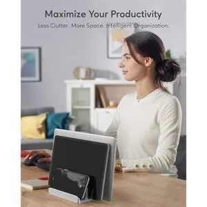 AboveTEK Soporte vertical para laptop 3 ranuras para_3