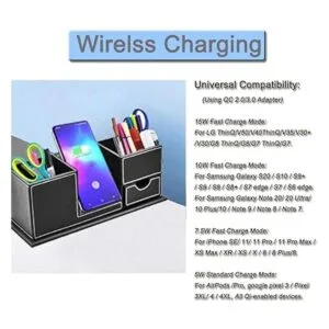 TKDY Organizador de cargador de teléfono inalámbrico de_2