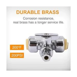 SUNGATOR Service Tee Stop Valve 12 Ptc x 12 Ptc x_5