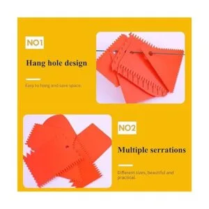 PZRT Juego de 6 rascadores de arcilla de plástico con_4