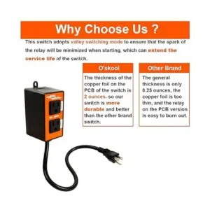 OSKOOL El interruptor automático de vacío permite que la