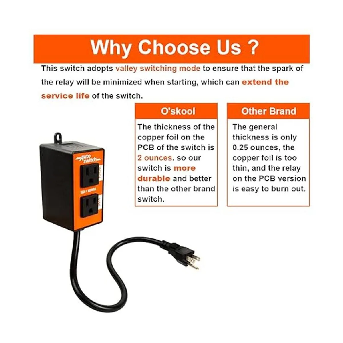 OSKOOL El interruptor automático de vacío permite que la