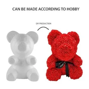 Oso de peluche de espuma con forma de nariz plana de