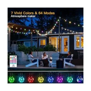 Cadena de luces LED para exteriores Ollny G40 para patio_2