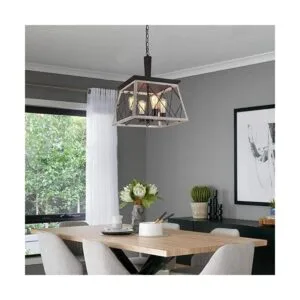 QS Lámpara de araña vintage de granja lámpara colgante_2