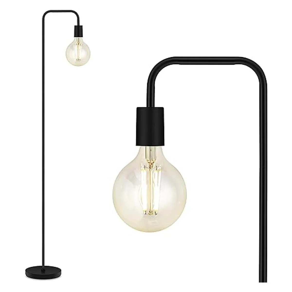 Lámpara de pie industrial. Lámpara de pie de 63 pulgadas_1