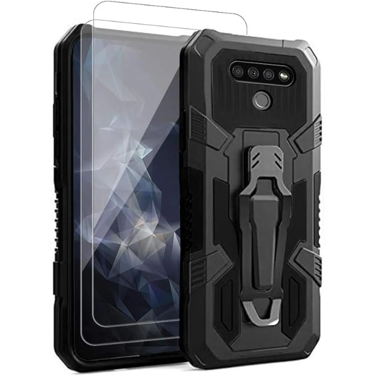 Funda para teléfono LG K51 con protector de pantalla de_1