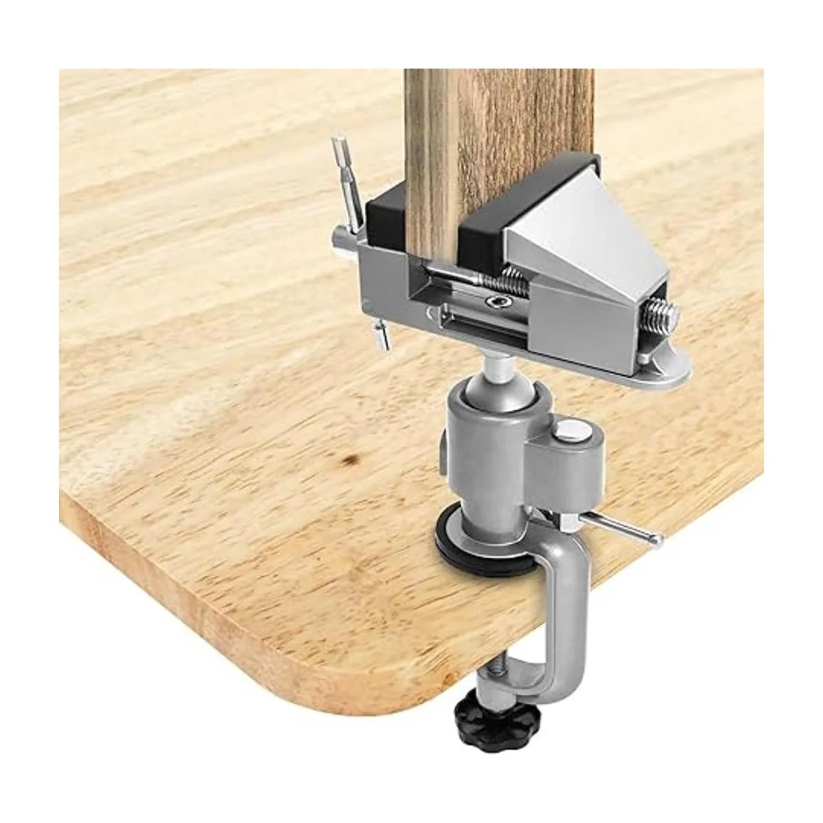 QWORK Abrazadera de mesa universal de 3 pulgadas que gira_3