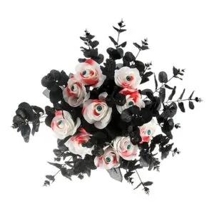 Tinsow 5 tallos de eucalipto artificiales negros ramas de