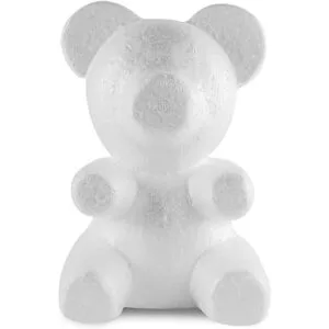 Oso de peluche de espuma con forma de nariz plana de