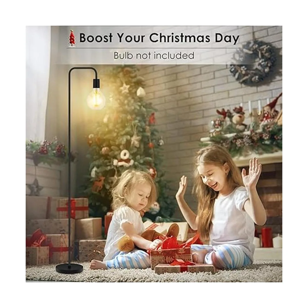 Lámpara de pie industrial. Lámpara de pie de 63 pulgadas_4