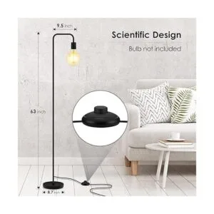 Lámpara de pie industrial. Lámpara de pie de 63 pulgadas_5